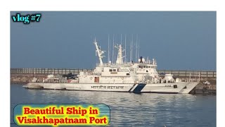 Beautiful Ship in Visakhapatnam Port  Ship Launching Video [upl. by Ahsiekyt]