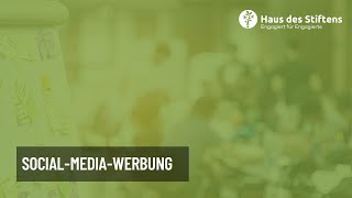 SocialMediaWerbung – Haus des Stiftens [upl. by Rella]