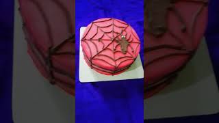 Spiderman 🕷️subscribe cakelover spiderman shortsvideo cakedesign testy love video views [upl. by Trinee]