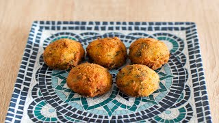 CROQUETAS ESPINACAS Y QUESO AZUL 🧀 RECETA FÁCIL [upl. by Mandle]