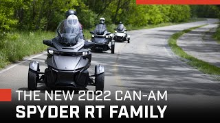 The new 2022 CanAm Spyder RT family [upl. by Ailahs]