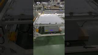 Mattress cover bedding quilts comforter manufacture by single head quilting machine [upl. by Weil]