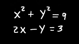 Sistema De Ecuaciones 2X2 Una Cuadrática Y Una Lineal [upl. by Kordula168]