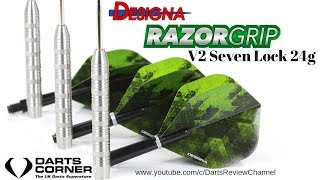 Designa Razor Grip V2 Seven Lock 24g Darts Review [upl. by Rafferty]