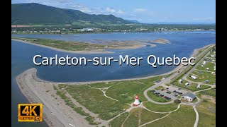 CarletonsurMer Québec  4K Drone [upl. by Maharva]