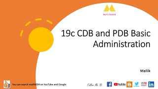 19c  CDB amp PDB Basic Administration  Connect to PDB using servicename  CDB amp PDB Management [upl. by Licha]