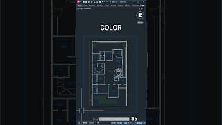 AutoCAD COLOUR CHANGE COLOUR IN AUTOCAD autocadshorts sketchuphindishorts shorts [upl. by Ynatterb]