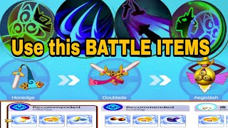 Battle Items I Used for Aegislash To Win the Battle  Pokemon Unite [upl. by Alik652]