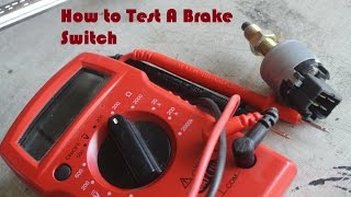 Checking for Continuity in a Brake Switch How to Test a Brake Switch [upl. by Revert479]