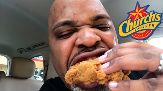 Churchs Chicken Food Review [upl. by Nwatna359]