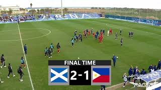 Pinatar Cup 2023  Philippines vs Scotland [upl. by Nagud]