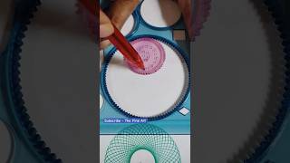 Monochrome spirograph  Spirograph drawing spirograph satisfyingvideo shorts spirographvideo [upl. by Nattirb806]