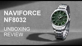 Unboxing Review Naviforce Watch NF8032 New Arrival Japanese Quartz Calendar Movement Latest Design [upl. by Itsirc]