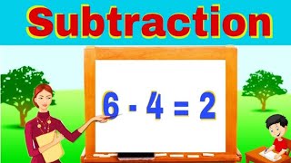 Subtraction of one digit number  using fingers and mind calculation [upl. by Leamse]