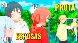 💗12 PROTA se MUDA a un TEMPLO para ESTUDIAR y AHORA DEBE CASARSE CON 3 HERMANAS Resumen de Anime [upl. by Meeker]