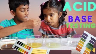 Testing acids and bases using litmus paper  Easy science experiment  Science Wizz [upl. by Damali]