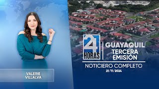 Noticiero de Guayaquil Tercera Emisión 21112024 [upl. by Nylesoj964]