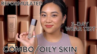 REFORMULATED LANCOME TEINT IDOLE ULTRA WEAR FOUNDATION  REVIEW  3 DAY WEAR TEST [upl. by Surtimed6]