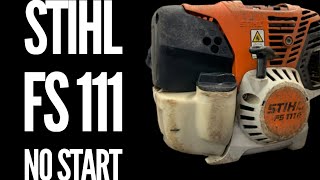 STIHL FS 111 NO START  YOU WONT BELIEVE WHAT WAS WRONG WITH IT [upl. by Pettit204]