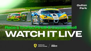 Ferrari Challenge UK  Oulton Park Race 1  Trofeo Pirelli amp Coppa Shell [upl. by Gilburt]