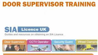 SIA Licence UK  Guides  Door Supervisor Training Security Guard Training [upl. by Yeca]