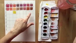 Watercolor Mixing Chart tutorial [upl. by Amory]