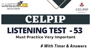 Celpip Listening Mock Test  Celpip Listening Test Practice With Answers [upl. by Meill]