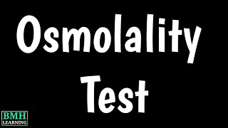 Osmolality Blood Test  Osmolality Tests  Serum Osmolality Blood Test [upl. by Mathis280]