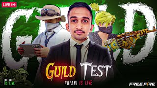 LIVE GUILD TEST FOR MOST RARE GUILD CREATORS 🥶  TEAMCODE GIVEAWAY 🔥 live freefire fflive [upl. by Aibat]