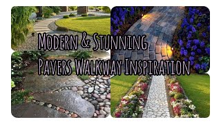 EyeCatching Modern Concrete Pavers Walkway Ideas Getting Popular  Interesting Cozy Home Decor [upl. by Narib]