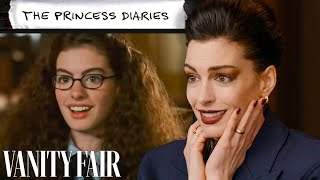 Anne Hathaway Rewatches The Princess Diaries The Devil Wears Prada amp More  Vanity Fair [upl. by Mehalick]