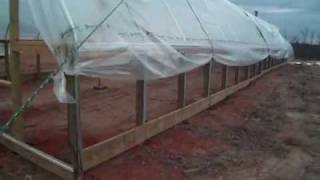 DIY Greenhouse Plastic Installation [upl. by Neelloc]