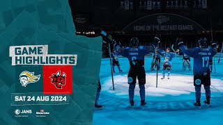 HIGHLIGHTS Stena Line Belfast Giants vs Cardiff Devils [upl. by Naimaj]