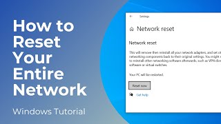 How to Reset Your Entire Network in Windows 10 [upl. by Draw670]