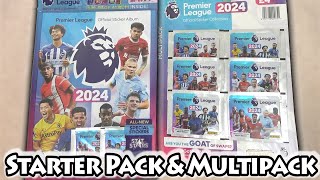 NEW Panini PREMIER LEAGUE 2024 STICKER COLLECTION  Starter Pack amp Multipack Opening  Album Tour [upl. by Woodley]