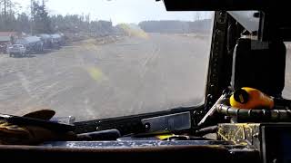 Worlds biggest bush plane DC6 takeoff from Icy Bay 19AK gravel strip [upl. by Ynnad699]