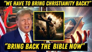 Trump Vows to ‘Bring Back Christianity’—But Did It Ever Leave 🇺🇸✝️ [upl. by Onitrof]