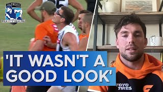 GWS star NOT impressed by Mason Coxs bizarre pregame antics  Sunday Footy Show  Footy on Nine [upl. by Novonod]