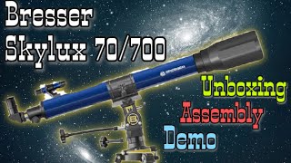 Bresser Skylux 70700 review  Refractor telescope  India [upl. by Tannen]