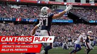 Rob Gronkowskis RiGRONKulous OneHanded TD Catch vs Buffalo  CantMiss Play  NFL Wk 16 [upl. by Anreval]