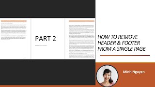 How to remove header and footer from a single page in a Word document  the easiest way [upl. by Nosnaj81]