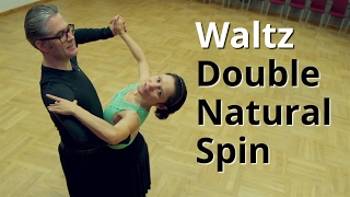 Waltz Routine with Double Natural Spin  Waltz Figures [upl. by Cnahc758]