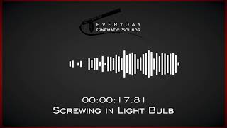 Screwing in Light Bulb  HQ Sound Effects [upl. by Leibman990]