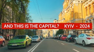 MORNING DRIVE THROUGH KYIV CITY  4K [upl. by Gnem]