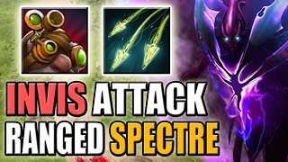 550 Attack Range Spectre with Split Shot Invisible MeleeRange Attacks Dota 2 Ability Draft [upl. by Melda453]