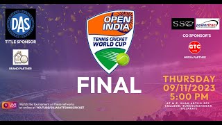 Final Day  Open India Tennis Cricket World Cup 2023  Surendranagar [upl. by Attenol]