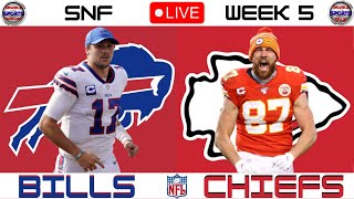 Buffalo Bills vs Kansas City Chiefs SNF Week 5 Live NFL Game [upl. by Tterrab]