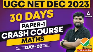 UGC NET Mathematics Preparation  UGC NET Maths Crash Course Day 2 By Rajat Sir [upl. by Shere]