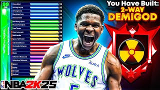 I BROKE NBA2K25 99 STEAL DEMIGOD BUILD on NBA2K25 [upl. by Neils]