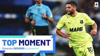 Berardi’s firsttime finish stings Juventus  Top Moment  SassuoloJuventus  Serie A 202324 [upl. by Kalam]